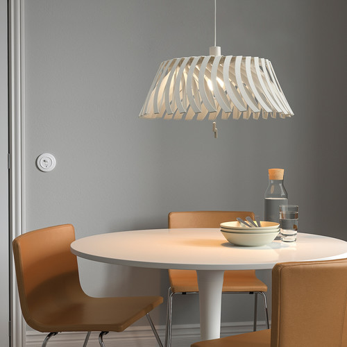 YTLÄGE Pendant lamp, white, 43 cm
