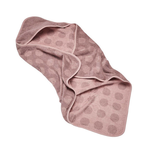 LEANDER Hoodie Hooded Baby Towel, wood rose