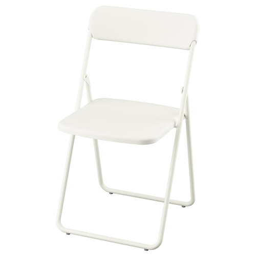 VIHALS Folding chair, white