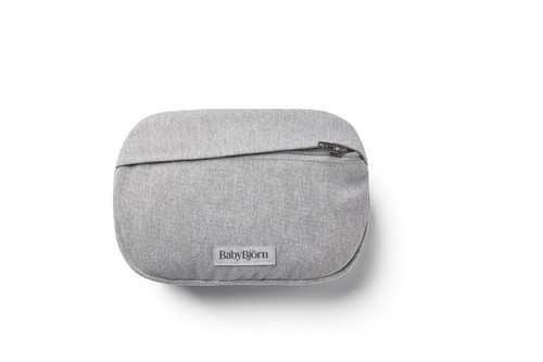 BABYBJORN Pocket Pouch for Baby Carrier, Woven Mélange, Light Grey