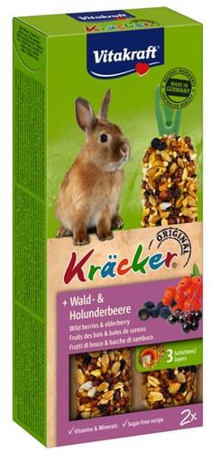 Vitakraft Kracker Rabbit Stick Wild Berries & Edelberry 112g 2pcs