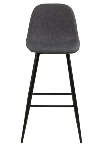 Bar Stool Wilma, dark grey/black