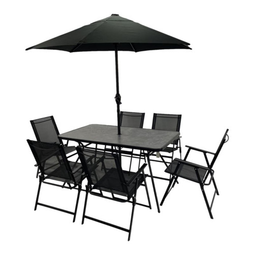 Garden Furniture Set with Umbrella Bahama