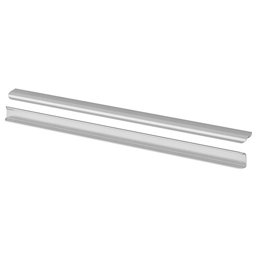 BILLSBRO Handle, stainless steel colour, 720 mm, 2 pack