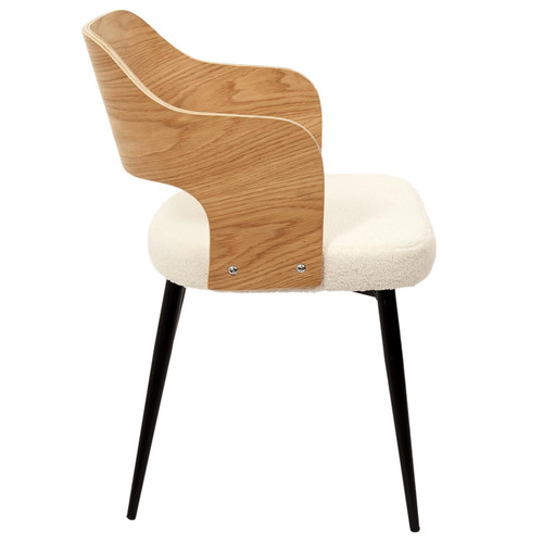 Dining Chair Roki, beige boucle