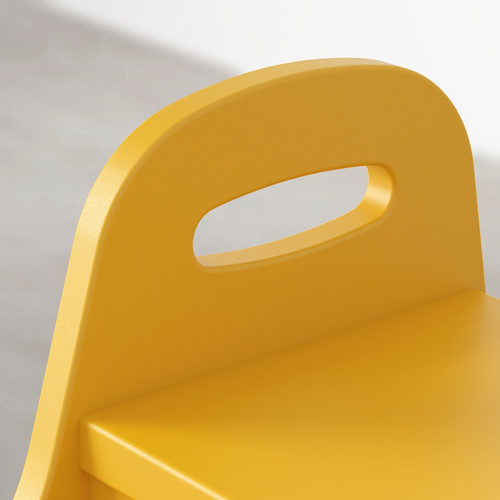 TROGEN Child's step stool, yellow, 40x38x33 cm