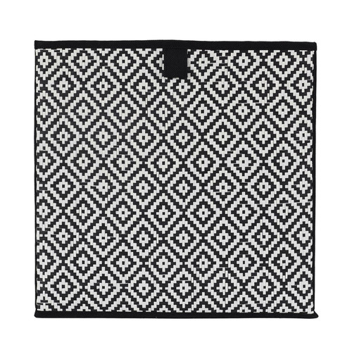 Storage Box 30x30cm, Braid, black