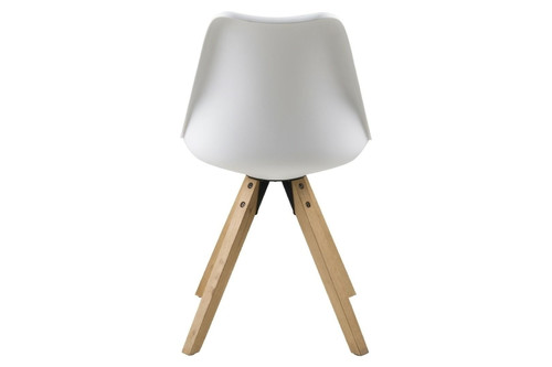 Chair Dima, faux leather, white