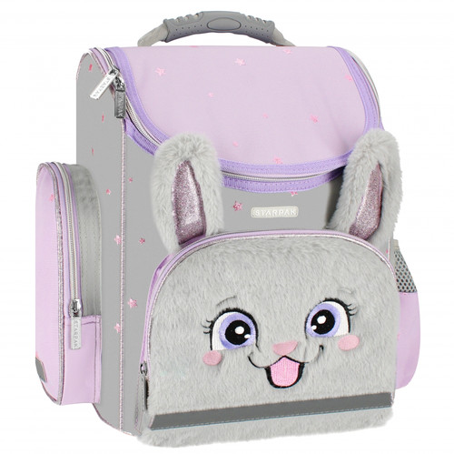 School Backpack Bunny Lila