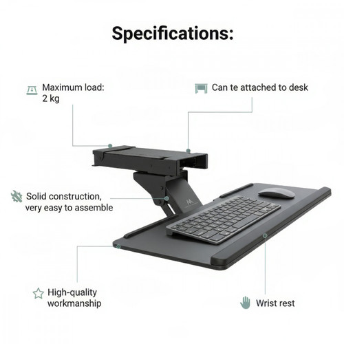 Keyboard Desk Tray MC-757 Maclean