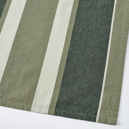 SANDVIVA Tea towel, green/white, 45x60 cm, 2 pack