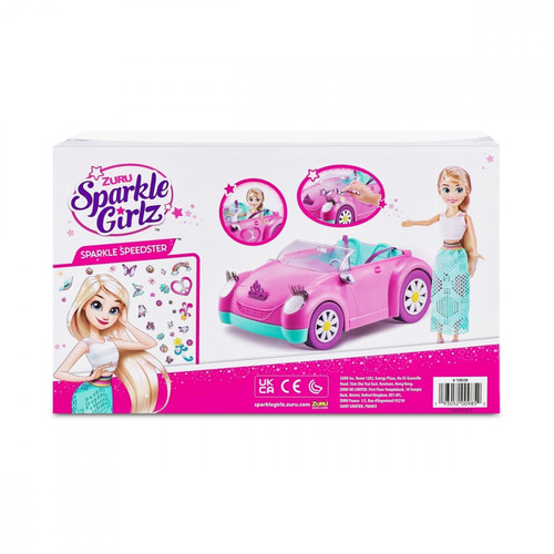 Zuru Sparkle Girlz Doll with Cabrio Car Set 3+