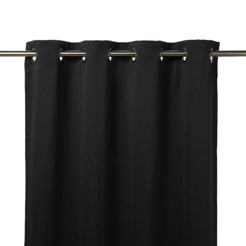 Blockout Curtain GoodHome Vestris 140x260cm, black