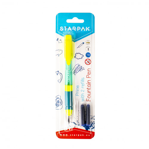 Starpak Fountain Pen Prime, yellow-mint
