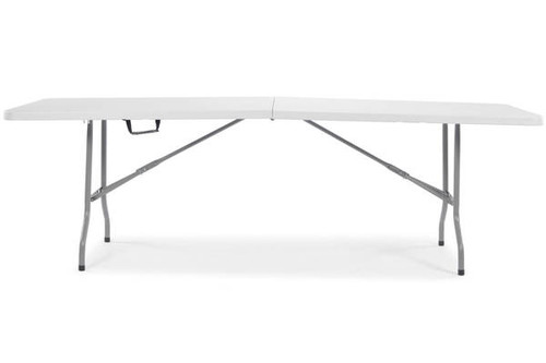 Portable Folding Table Banquet Table 240cm, white