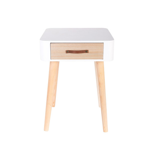 Nightstand Bedside Table Enano, white