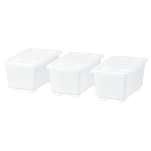 GLIS Box with lid, transparent, 17x10 cm