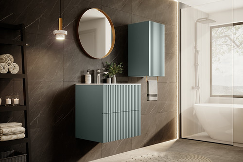 Bathroom Wall Cabinet MDF Nicole 70cm, sage