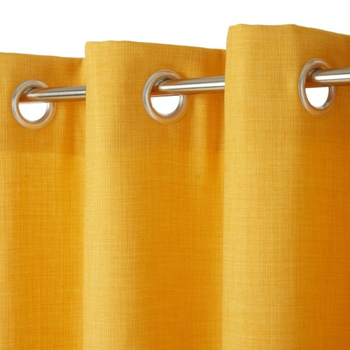 Block-out Curtain GoodHome Novan 140x260cm, mustard yellow