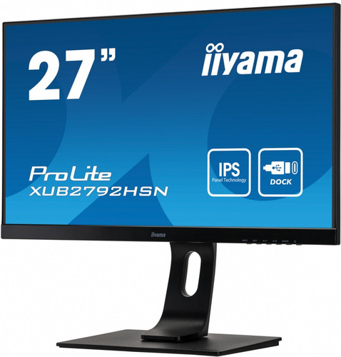 Iiyama 27" Monitor IPS FHD USB-C DOCK 2X2W HDMI DP XUB2792HSN-B1