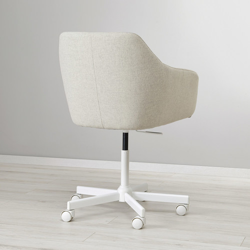 TOSSBERG / MALSKÄR Swivel chair, Gunnared beige/white
