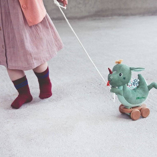 LILLIPUTIENS Pull Along Cuddle Dragon Joe 12m+