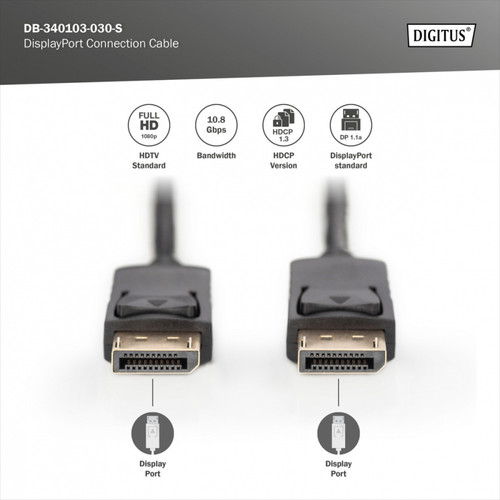 DIGITUS DisplayPort Connection Cable
