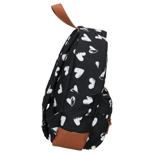 Kidzroom Children's Backpack Black&White Hearts