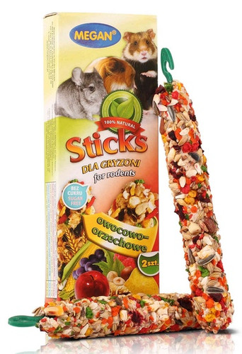 Megan Rodent Sticks Fruit & Nuts 2pcs