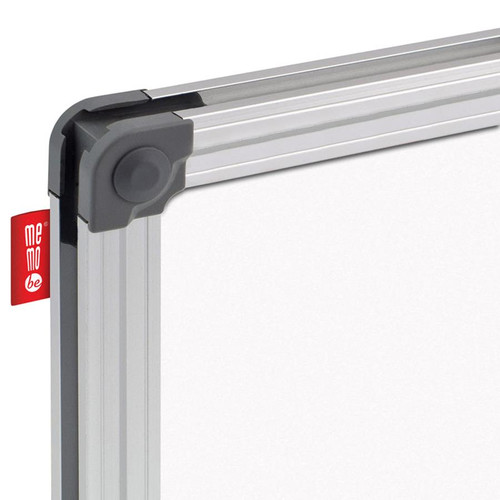 Memoboards Magnetic Whiteboard, aluminium frame, 90x60