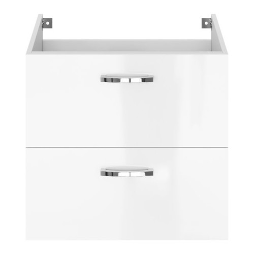 Wash-basin Cabinet Aruna, wall-mounted, 60 cm, white