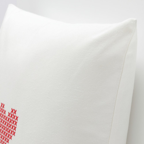 TOSSDAN Cushion cover, white/heart, 50x50 cm