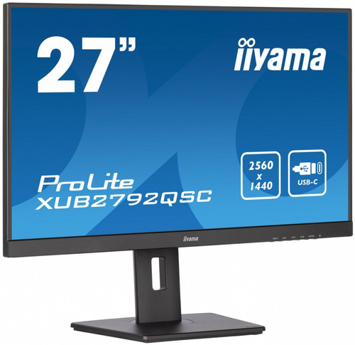 IIyama 27" Monitor XUB2792QSC-B5 IPS QHD USB-C HDMI DP USB3.0