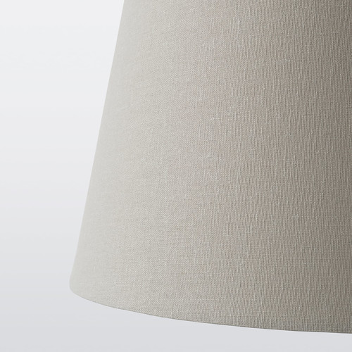 SKOTTORP Lamp shade, light grey, 19 cm