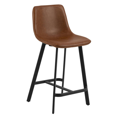 Bar Stool Oregon PU Brandy Low