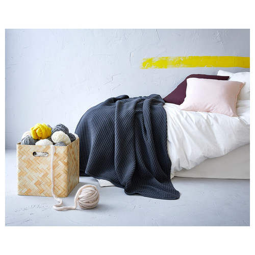 VÅRELD Bedspread, dark gray, 150x250 cm