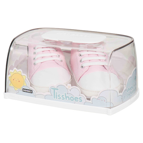 Dooky Tisshoes Baby Shoes in a Tissue Box, pink, 3-9m