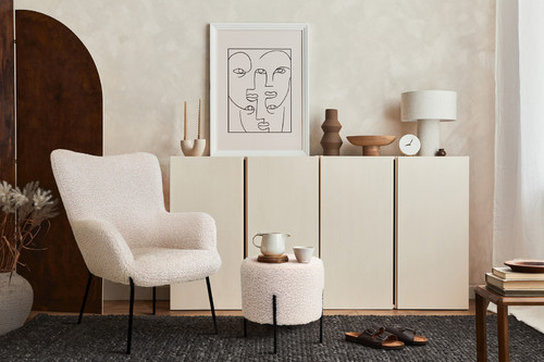 Pouffe Alford, white