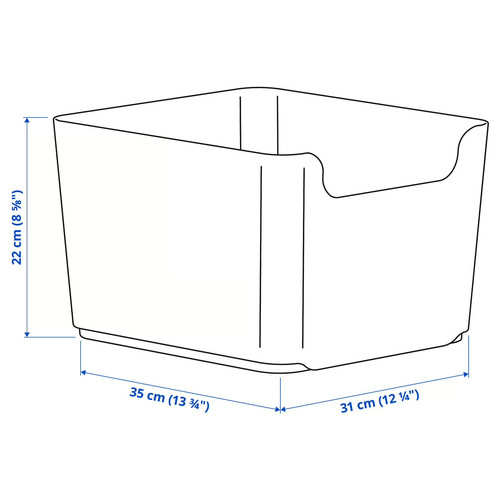 PLUGGIS Waste sorting bin, white, 14 l
