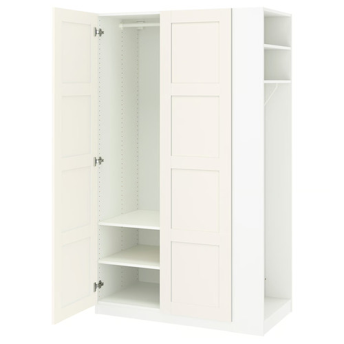 PAX / BERGSBO Wardrobe combination, white white/white, 120x60x201 cm