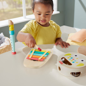 Fisher-Price Wooden Musical Instruments Gift Set Toddler Creative Play HXT90 2+