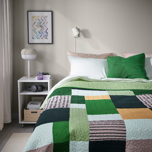 TALLSVÄRMARE Bedspread, multicolour, 260x250 cm