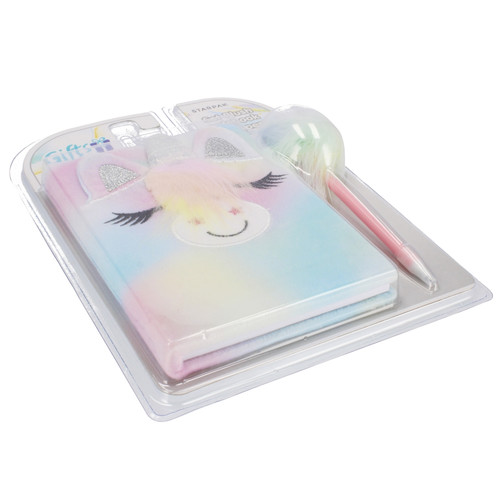 Gift Set Plush Notebook & Ballpen Unicorn