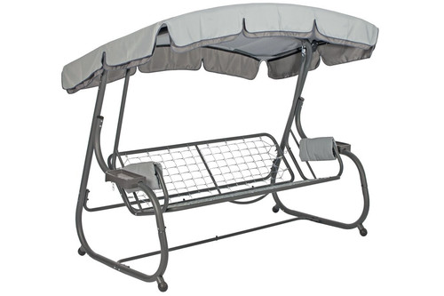 Garden Swing Frame with Canopy, grey