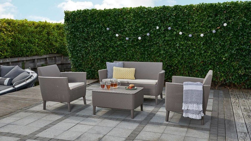 Outdoor Furniture Set SALEMO, cappuccino