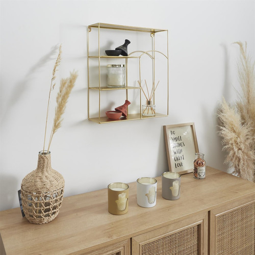 Shelving Unit Alia, gold