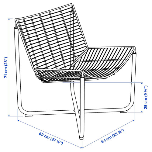 SKÅLBODA Armchair, white