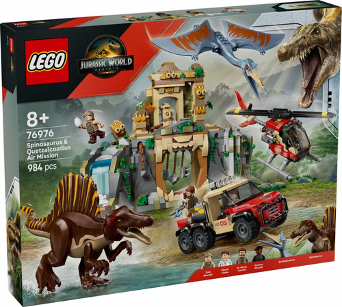LEGO Jurassic World Spinosaurus & Quetzalcoatlus Air Mission 8+