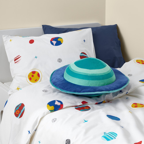 AFTONSPARV Duvet cover and pillowcase, space/multicolour, 150x200/50x60 cm