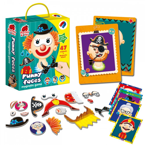 Roter Kafer Magnetic Game Funny Faces 3+